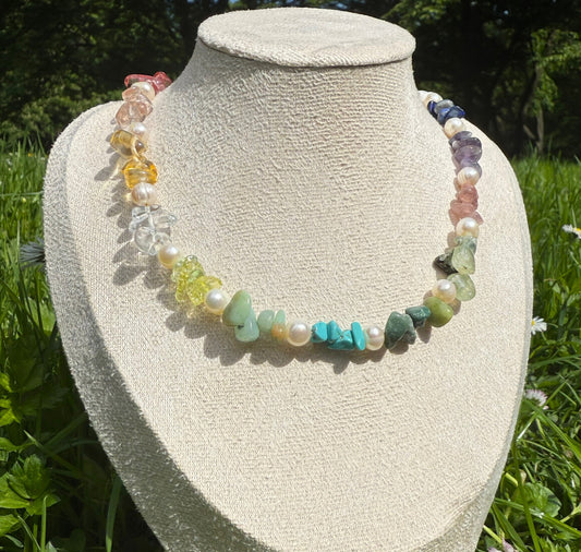 Bloom Round Pearl Necklace