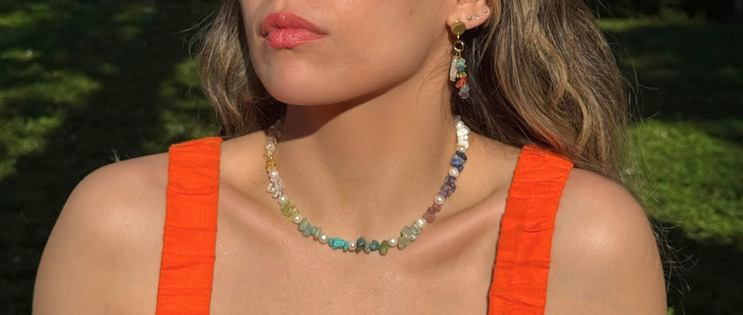 Bloom Round Pearl Necklace