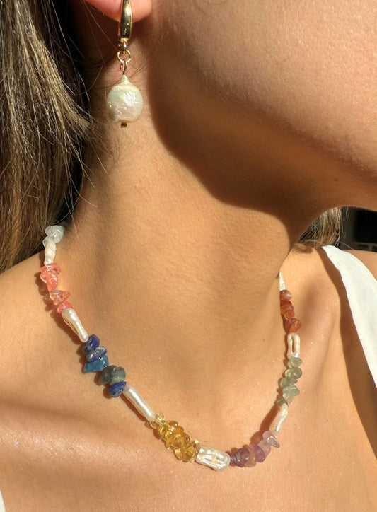 Bloom Long Pearl Necklace