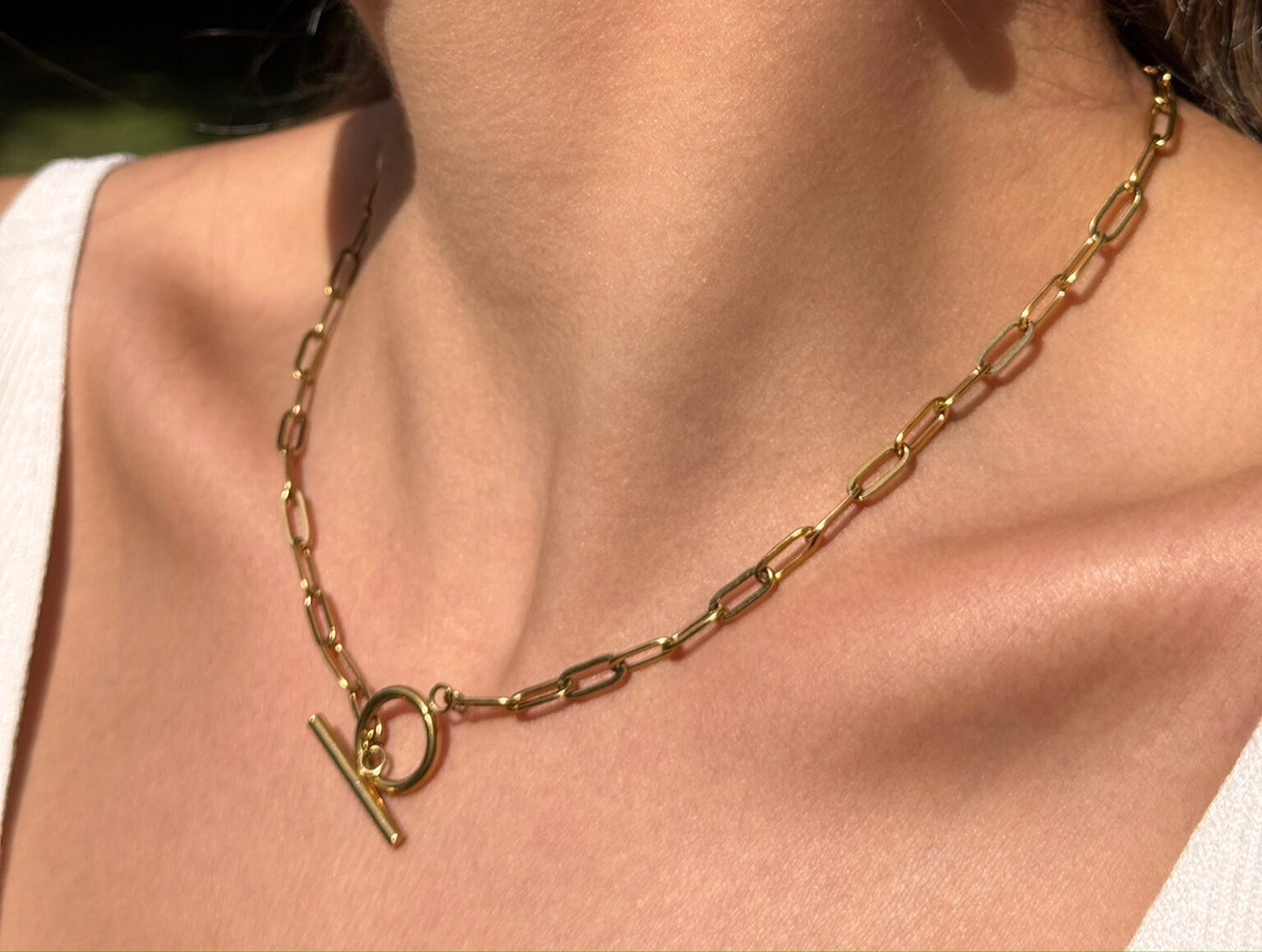 Gold Front Opening Chain