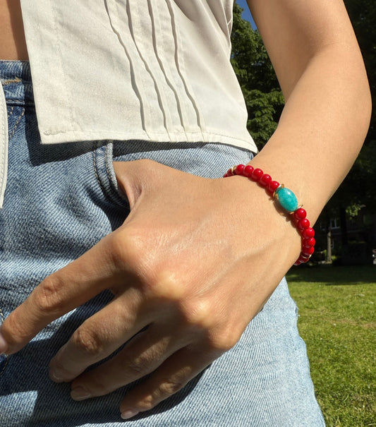 Pearlys' Coral Tide Bracelet