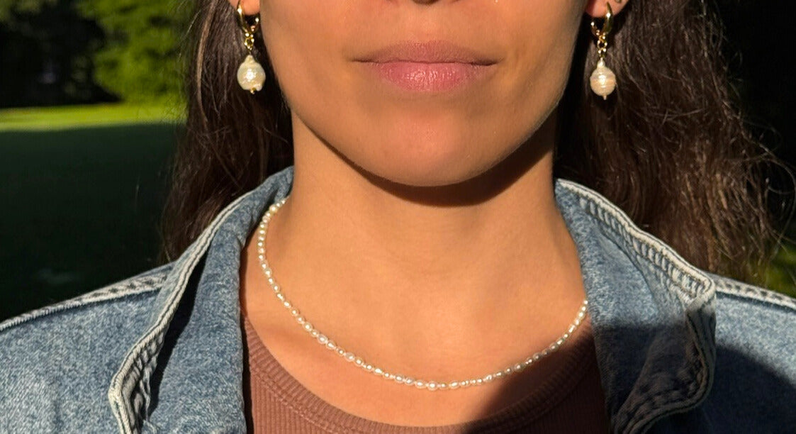 Big Baroque Gold Earrings