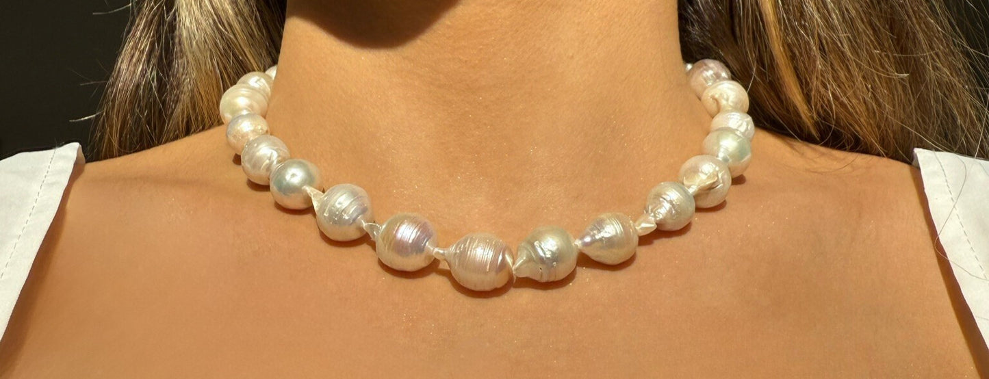 Big Baroque Pearl Necklace