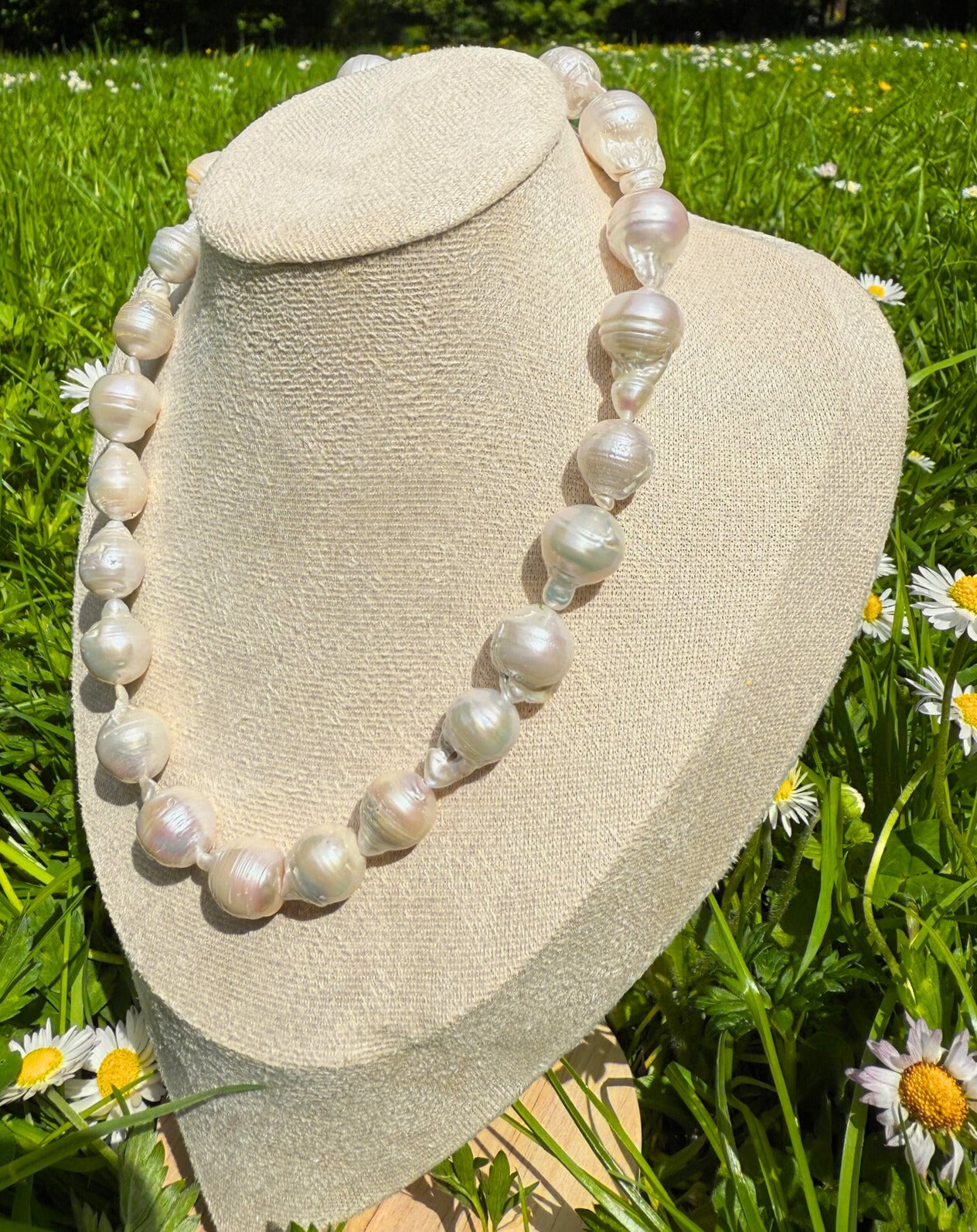 Big Baroque Pearl Necklace