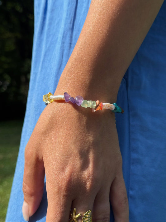 Bloom Long Pearl Bracelet