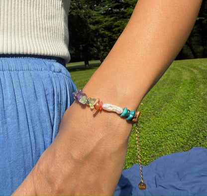 Bloom Long Pearl Bracelet