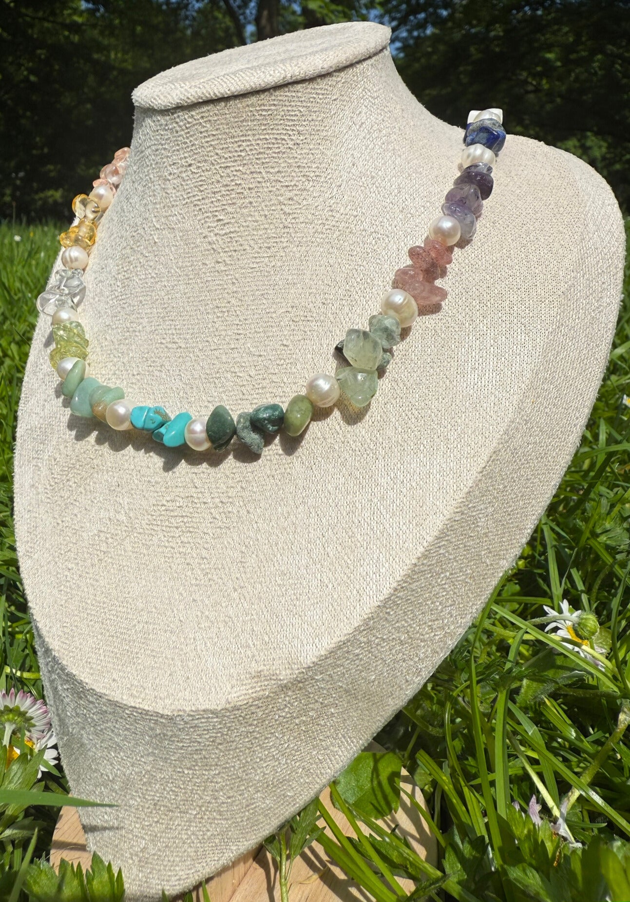 Bloom Round Pearl Necklace