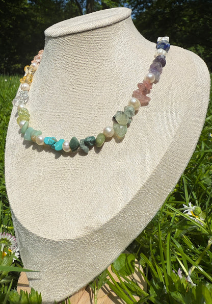Bloom Round Pearl Necklace