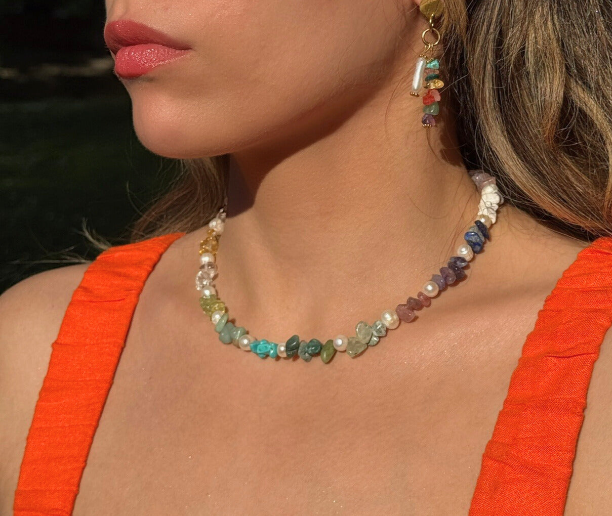 Bloom Round Pearl Necklace