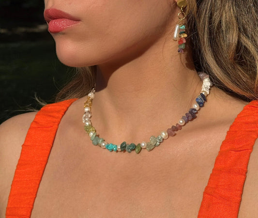 Bloom Round Pearl Necklace