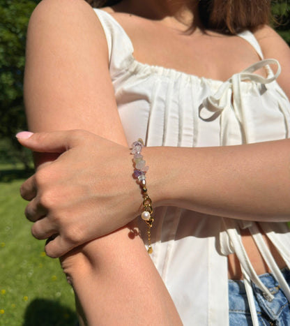 Cool Color Purple Pearl Bracelet