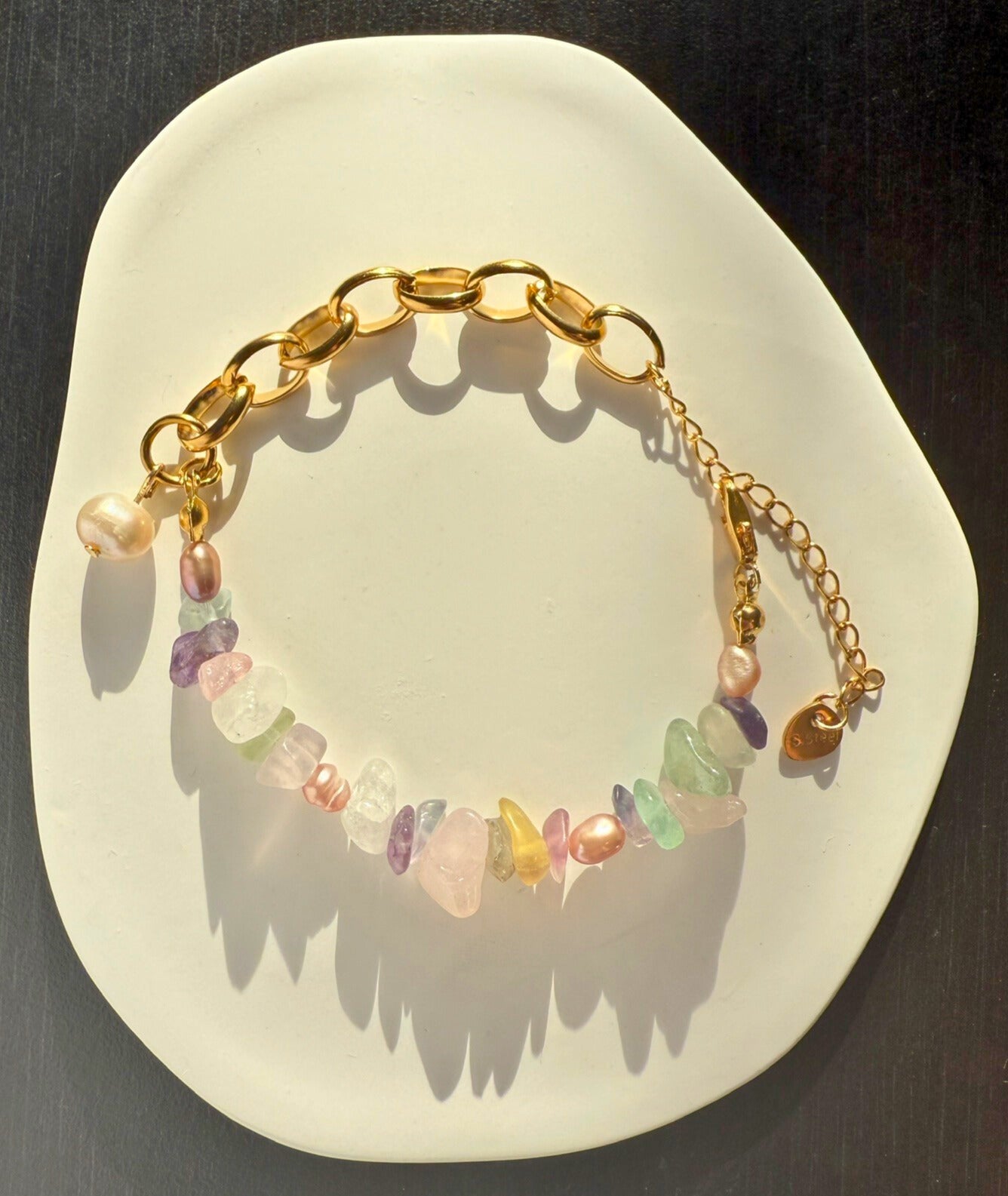 Cool Color Purple Pearl Bracelet