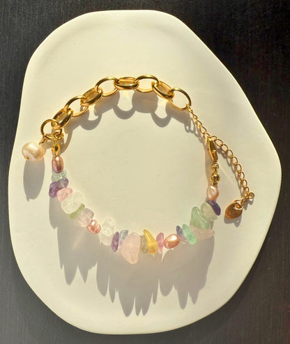 Cool Color Purple Pearl Bracelet