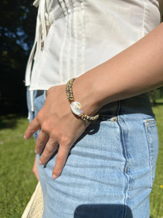 Earth and Pearl Bracelet