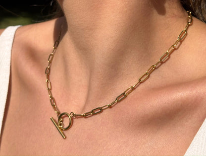Gold Front Opening Chain