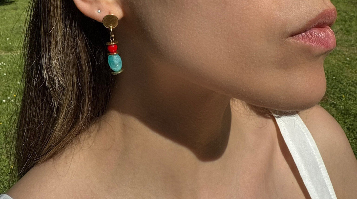Pearyls' Coral Tide Earrings