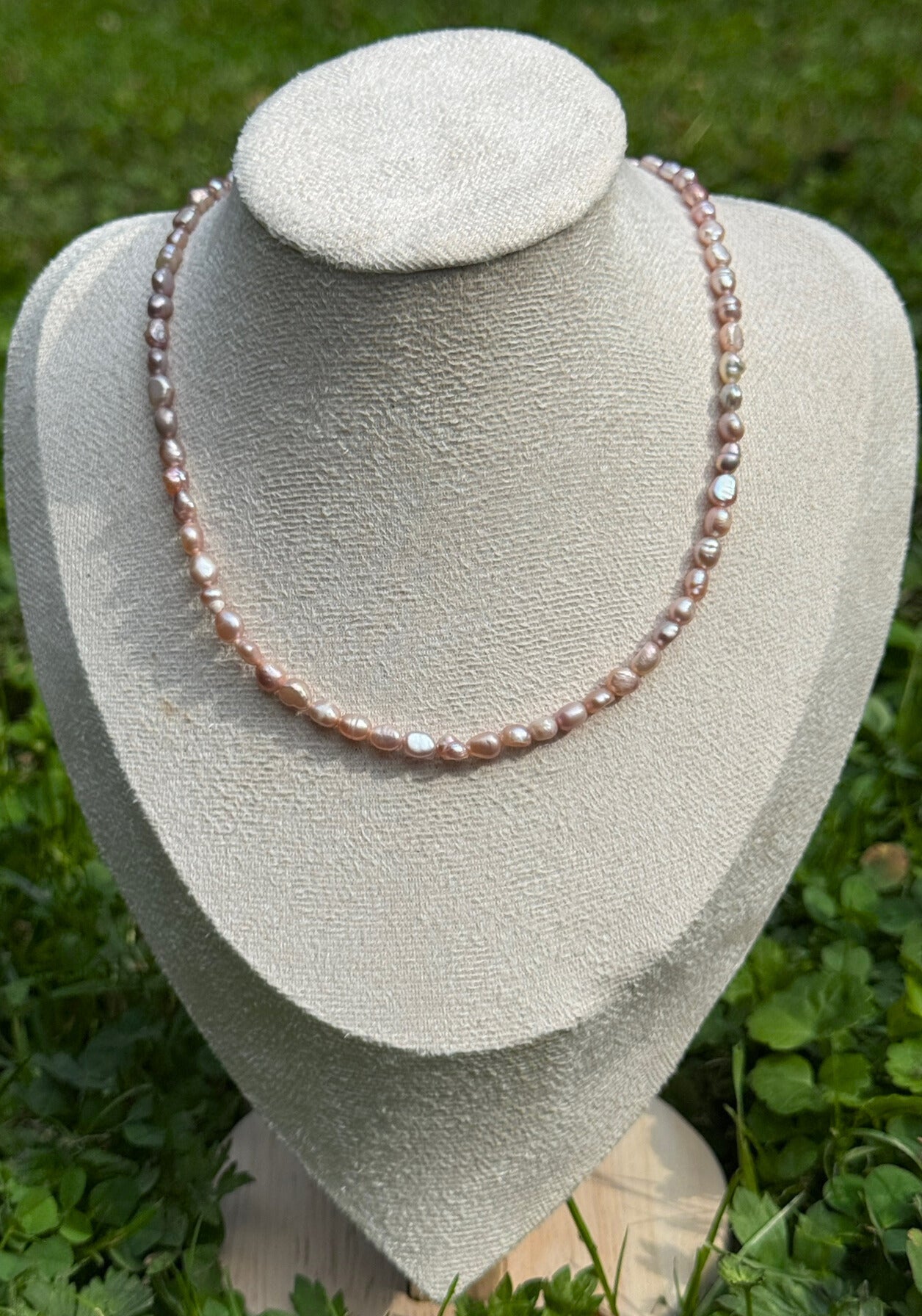 Princess Purple Pearl Silver Necklace