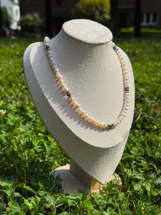 Silver Pearl Necklace