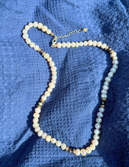 Silver Pearl Necklace